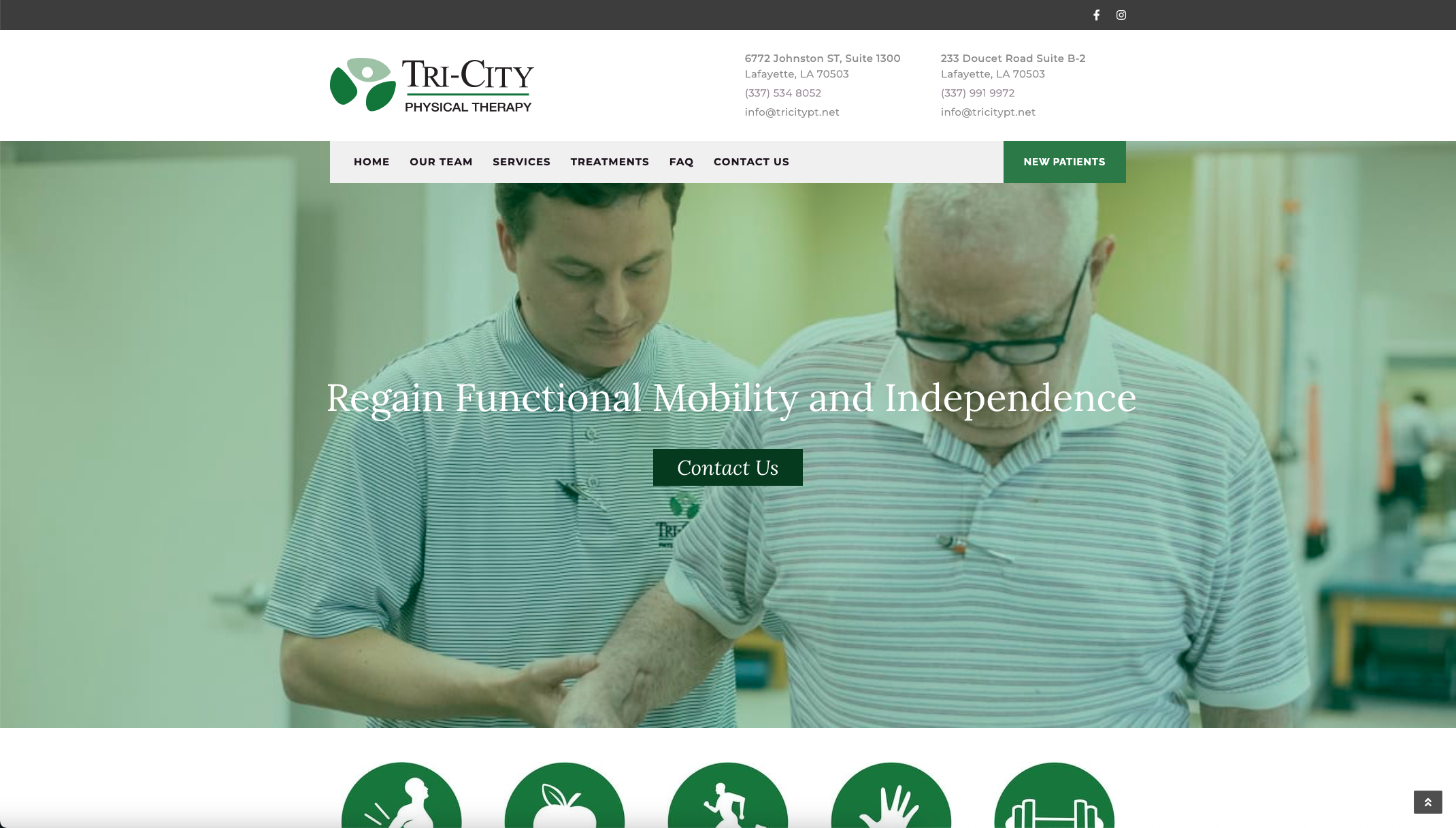 Tri-City Physical Therapy Website Design and Development